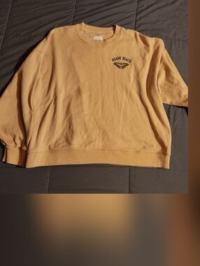 American Eagle Outfitters Tan Crewneck Pullover